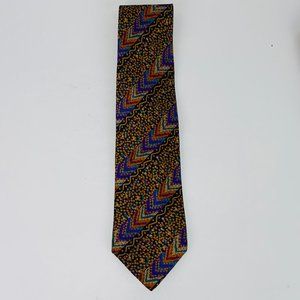 Missoni Cravatte Silk Tie Artsy Abstract Print